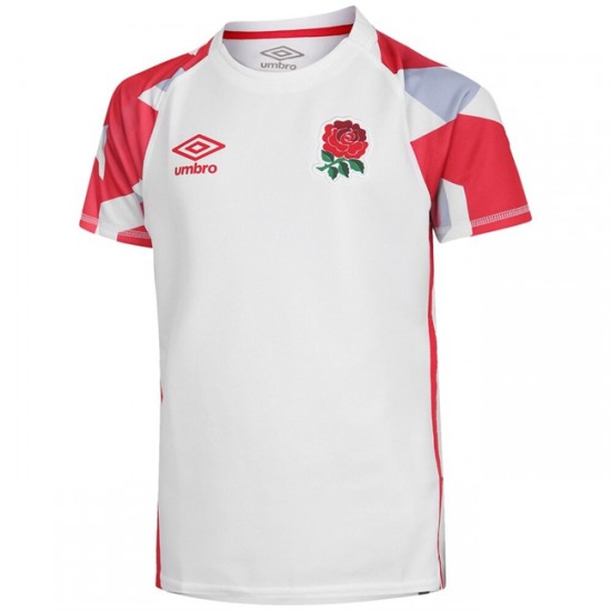 Camisola Inglesa Rugby 7S Equipamento Primeiro 2020-2021 Manga Curta